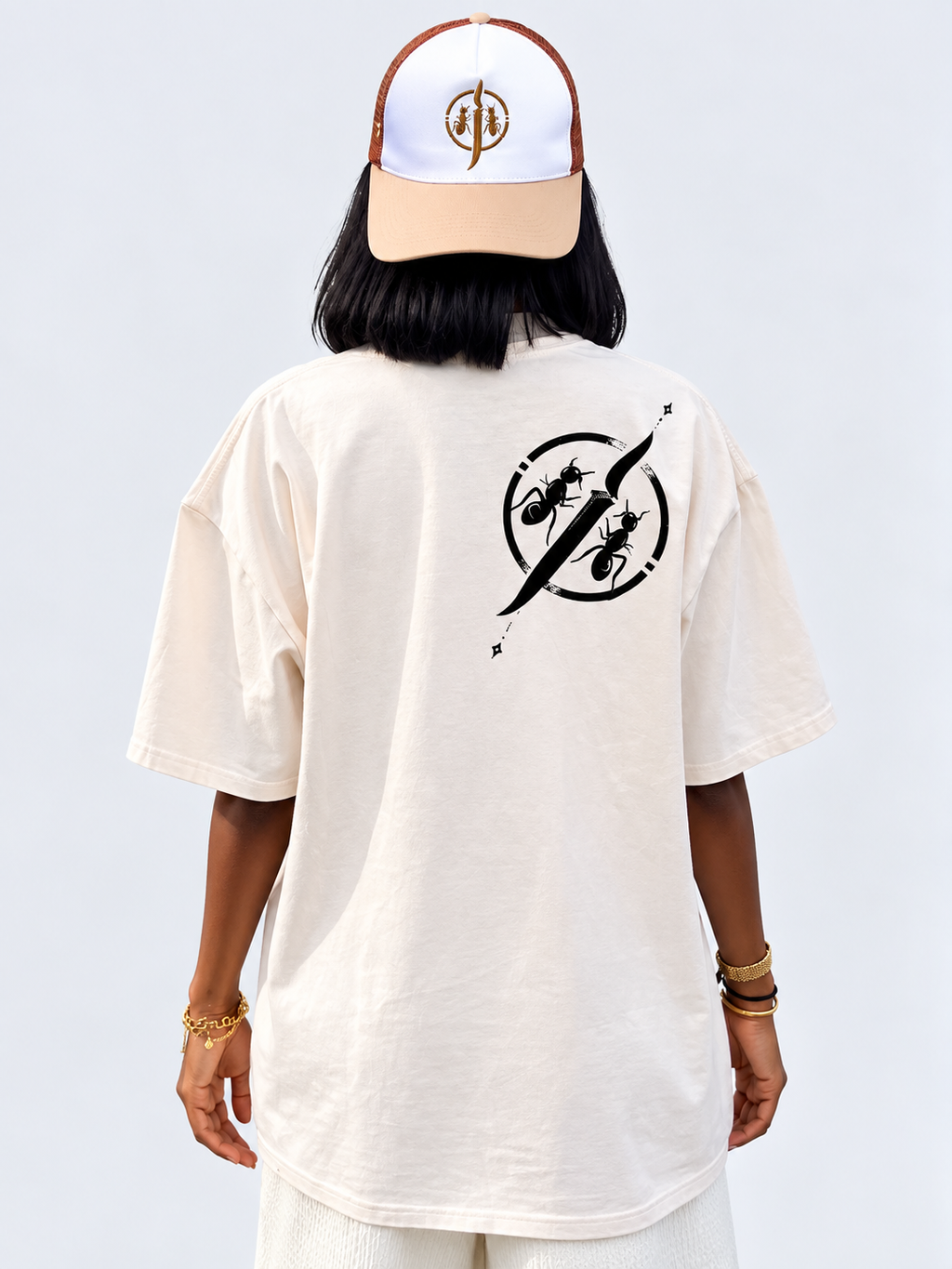 T-shirt Femme JIICAN — Acid Wash Oversize