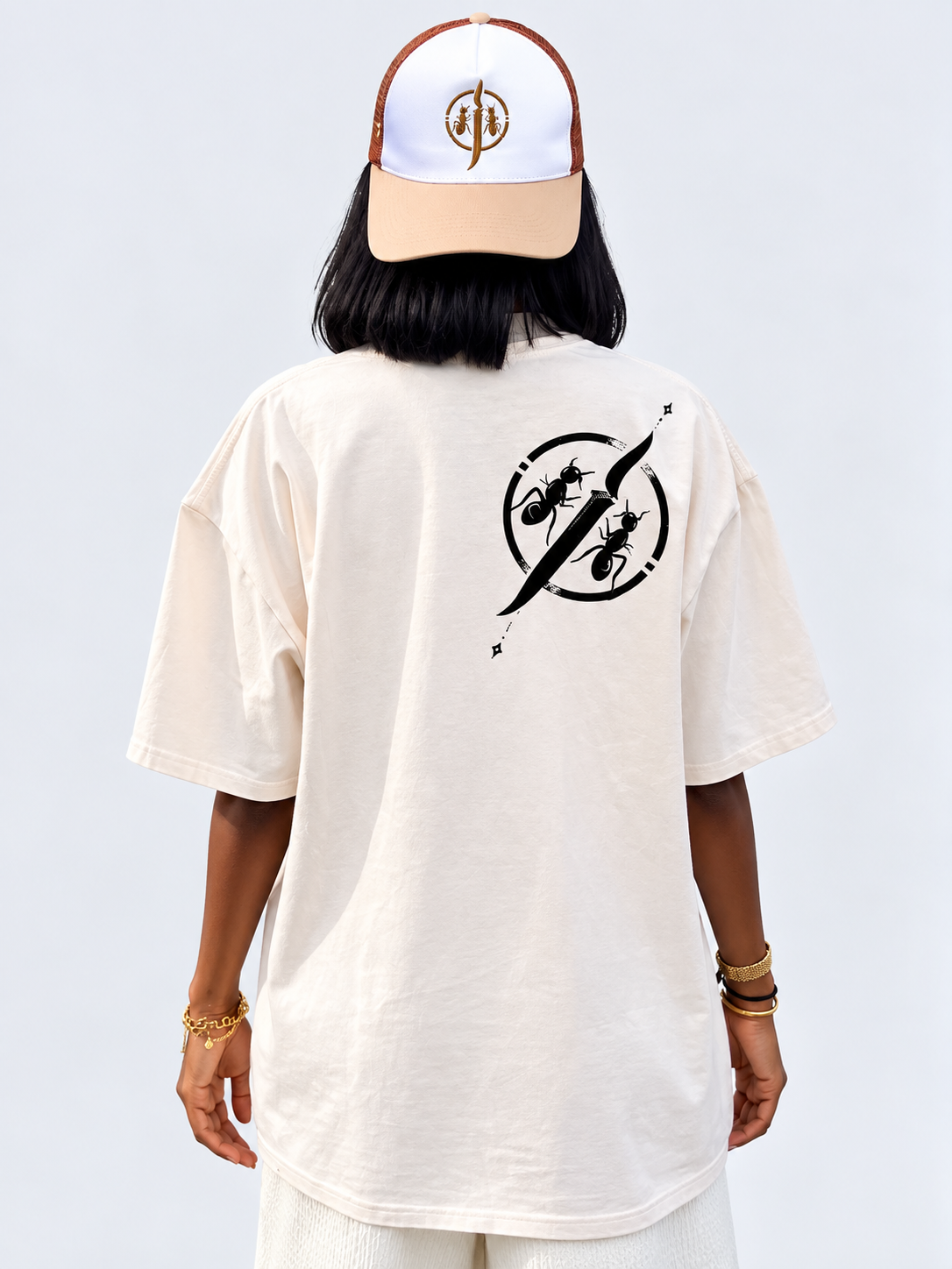 T-shirt Femme JIICAN — Acid Wash Oversize