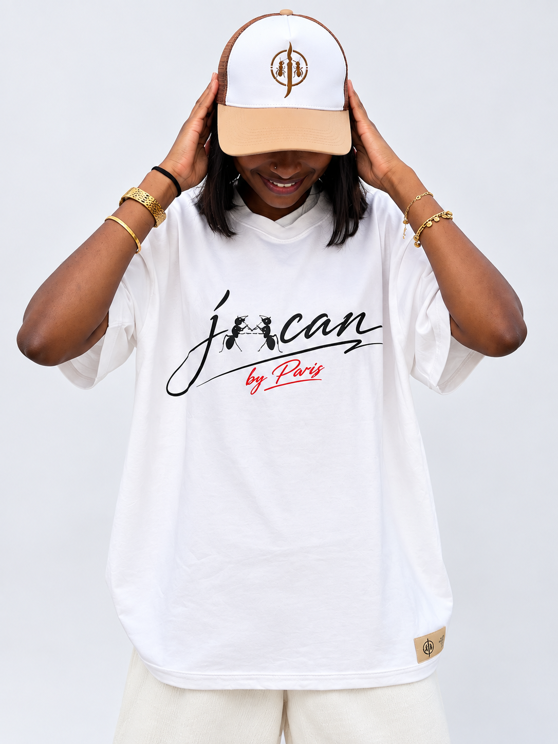 T-shirt Femme JIICAN — Acid Wash Oversize